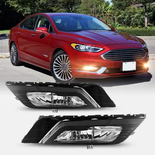 Vista 9 de Nixon Offroad Juego de luces antiniebla para Ford Fusion 2013-2016 con bombillas halógenas + kit de arnés de cableado + interruptor universal +