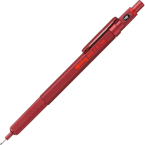 Vista 12 de Lápiz mecánico rotring 600 Series, 0.014 pulgadas, Cuerpo negro