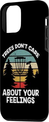 Vista 2 de Funda para iPhone 12 mini Trees Dont Care About Your Feelings Disc Golf Player Case
