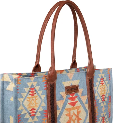 Vista 3 de Wrangler - Bolso de mano estilo occidental para mujer, bolsos aztecas bohemios