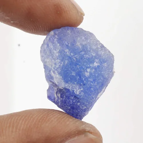Vista 2 de Gemhub FD-455 - Piedra preciosa suelta de zafiro azul natural sin cortar con certificado de 33,50 quilates