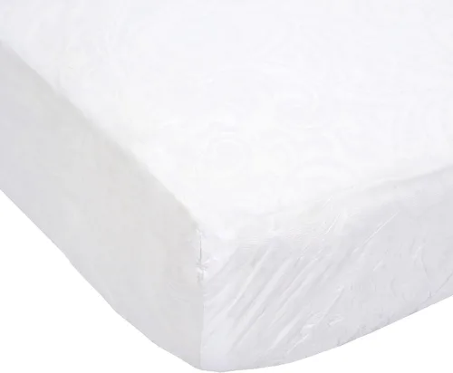 Vista 8 de Mars Wellness Protector y funda de colchón de vinilo impermeable, sábana bajera de color blanco, 1 paquete de 1 Funda de colchón de plástico, 1