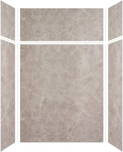 Vista 31 de Transolid EWKX363696-41 Expressions - Kit de pared de ducha de 6 paneles con extensión, 36 pulgadas de largo x 36 pulgadas de ancho x 96 pulgadas