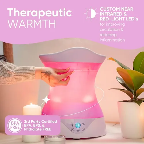 Vista 5 de Yoni - Juego de asiento de vapor para bienestar femenino y cuidado personal, vaporizador vaginal con control de temperatura SteamSafe y terapia