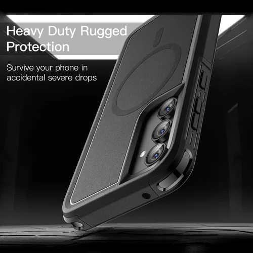 Vista 4 de JETech Funda para Samsung Galaxy S23 FE de 6.4 pulgadas, compatible con accesorios MagSafe, protección resistente de doble capa a prueba de golpes
