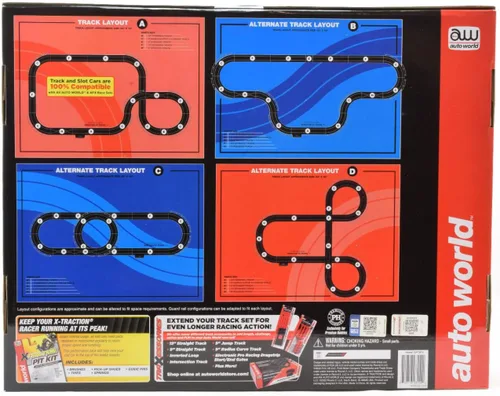Vista 3 de Auto World/Premium Hobbies Highway Getaway Mustang VS Viper HO Escala HO Ranura Car Race Set CP7974