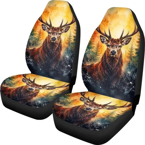 Vista 46 de Talayituse - Funda de asiento de coche con estampado de salpicaduras de pintura de la bandera americana, funda de asiento de cubo para vehículo, 4