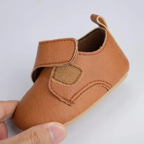 Vista 6 de HsdsBebe Zapatos Oxford de piel sintética con suela de goma suave, antideslizantes, para niños y niñas, para caminar, mocasines