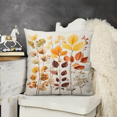 Vista 17 de Funda de almohada de paisaje, campo, otoño, otoño, tamaño estándar, otoño, día de Acción de Gracias, cuadrada, suave, doble cara, impresión, funda