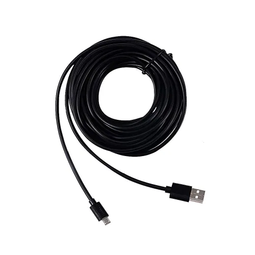 Vista 5 de Smays Cable micro USB de 25 pies de repuesto para cámara Wyze Cam, Nest - Cable de alimentación de extensión extralargo (negro)