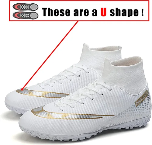 Vista 2 de HaloTeam Zapatos de fútbol para hombre botas de fútbol profesionales de alta calidad transpirables para interiores y exteriores TFAG