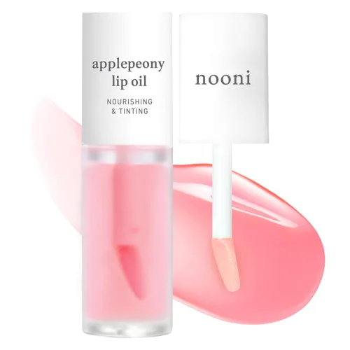 Vista 2 de NOONI Paquete de aceite de labios coreano - Applepeony y Appleclear