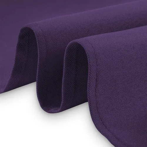 Vista 3 de Lann's Linens - Mantel rectangular de tela de poliéster de primera calidad para bodas, banquetes y restaurantes Morado
