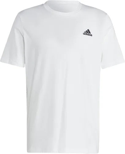 Vista 8 de adidas Camiseta Essentials con logotipo pequeño bordado para hombre