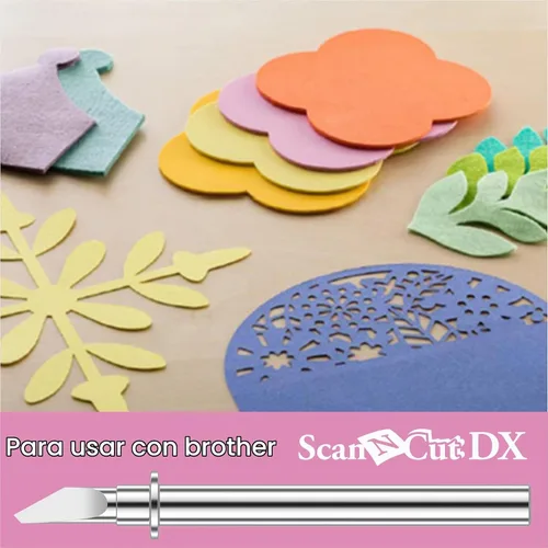 Vista 3 de Paquete de 2 cuchillas automáticas CADXBLD1 para Brother ScanNCut DX, utilizando material de acero de tungsteno de resistencia duradera