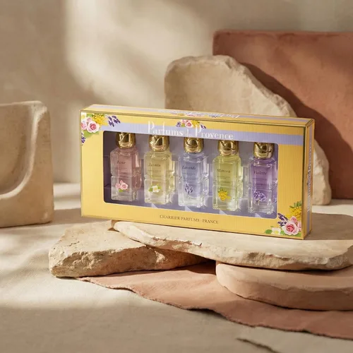 Vista 8 de Charrier Parfums - Set de regalo 5 Eaux de Toilette - 'Parfums de Provence' - 1.8 fl oz - Hecho en Provenza, Francia