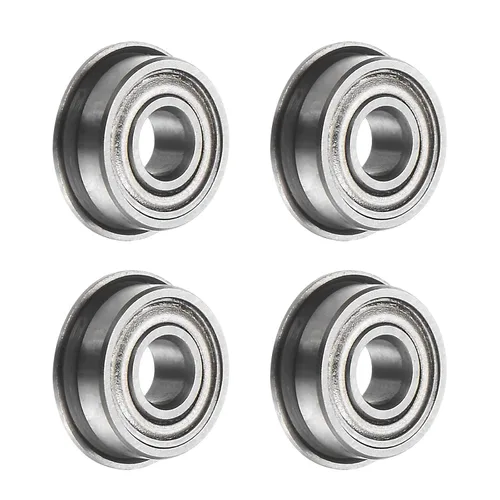 Vista 32 de uxcell MF52ZZ ensanchó el rodamiento de bolas, 4pcs 6.6x16.4x8.2 ft m acero cromado doble blindado ABEC1 cojinetes de brida Double Shielded, ABEC1
