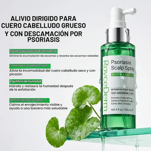 Vista 2 de RoyceDerm Spray de tratamiento de la psoriasis del cuero cabelludo