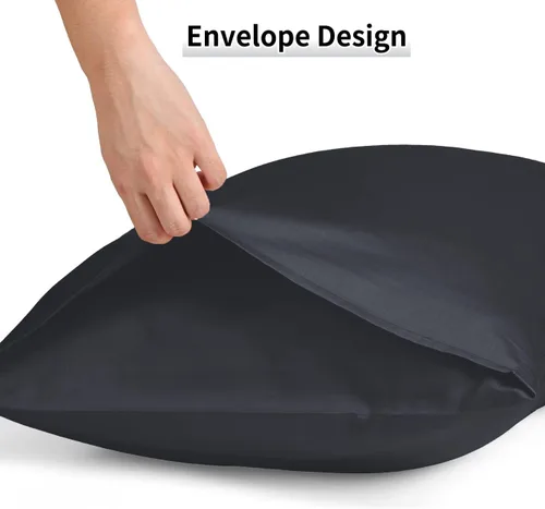 Vista 5 de Warmstar Juego de 2 fundas de almohada de algodón de tamaño estándar, fundas de almohada de 600 hilos de 20 x 26 pulgadas, fundas de almohada