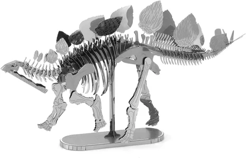 Vista 3 de Fascinations Metal Earth Stegosaurus Skeleton 3D Kit de modelo de metal