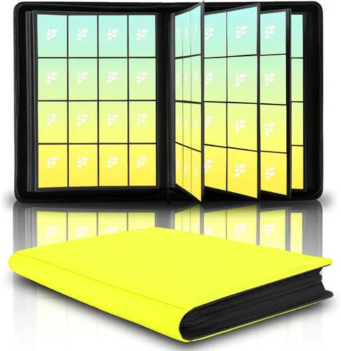 Vista 26 de Carpeta de tarjetas coleccionables de 9 bolsillos, libro de tarjetas premium para 360 tarjetas, álbum de tarjetas resistente para tarjetas