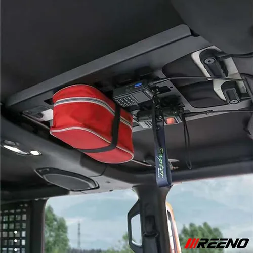 Vista 5 de Accesorios de Panel Molle Aéreo para Portaequipajes de Techo de Carga Compatible con Jeep Wrangler JL JLU 2018-2024 y Gladiator JT 2020-2024