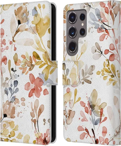 Vista 113 de Head Case Designs Officially Licensed Ninola Beige Wild Grasses Leather Wallet Case Compatible with Samsung Galaxy A07 4G
