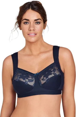 Vista 12 de Miss Mary of Sweden Sujetador de algodón cómodo inalámbrico con soporte de Beige