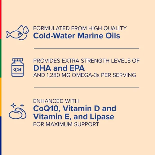 Vista 2 de Stop Aging Now - Complejo de aceite de pescado - Suplemento de ácidos grasos Omega 3 - con EPA y DHA - 60 cápsulas blandas