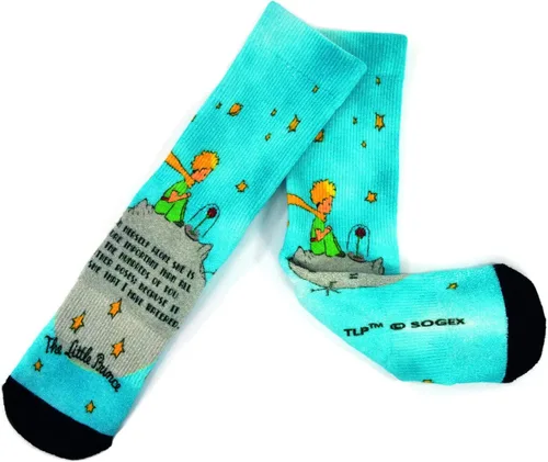 Vista 2 de Calcetines para mujer The Little Prince Cute Fun and Colorful Cotton Crew - 3 pares