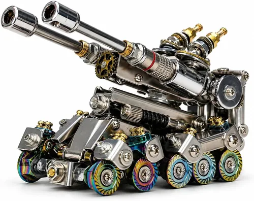 Vista 11 de Rompecabezas de metal 3D para adultos, kits de modelo de metal bisonte, rompecabezas de metal 3D, toros mecánicos, bloques de construcción, montaje