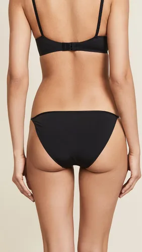 Vista 3 de Calvin Klein Braga de bikini elegante de cuerda para mujer, Desnudo Negro