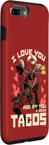 Vista 26 de Marvel Deadpool I Love You and by You I Mean Tacos - Carcasa para iPhone 17