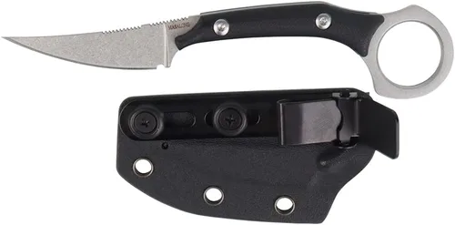Vista 8 de MASALONG Colmillos de jabalí kni225 karambit mini cuchillo táctico (lavado de piedra blanca)