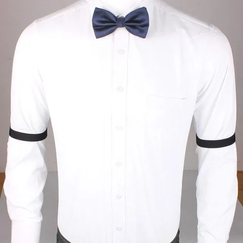 Vista 3 de 12 unids/6 pares de brazaletes elásticos ajustables unisex, antideslizantes, para camisas, ligueros, brazaletes deportivos para mujeres y hombres, 6