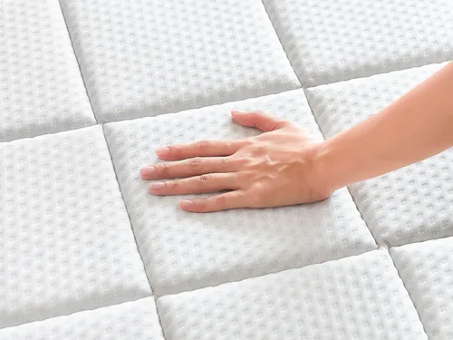 Vista 7 de Oliver & Smith - Colchón híbrido de espuma fresca y cómoda de 8 pulgadas con funda de algodón orgánico transpirable - Parte superior de almohada