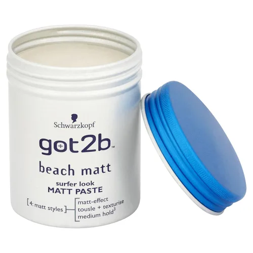 Vista 3 de Schwarzkopf got2b Beach Matt Surfer Look - Pasta mate de 3.5 onzas, paquete de 6