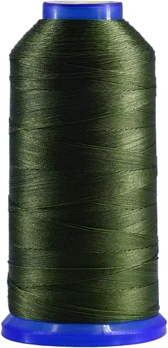 Vista 5 de Selric [1200 yardas/26 colores disponibles] Tex 135 Hilo de nailon unido para costura de cuero 420D/3 T135#138 Hilo de tapicería resistente