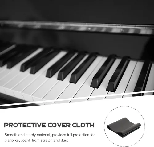 Vista 6 de PU Piano Keyboard Cloth Protector for Upright Pianos and Keyboards