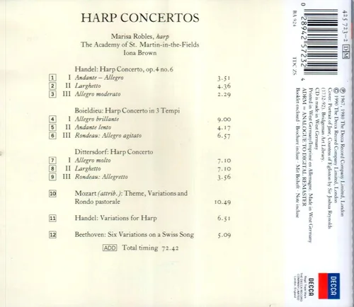 Vista 2 de Handel: Harp Concertos
