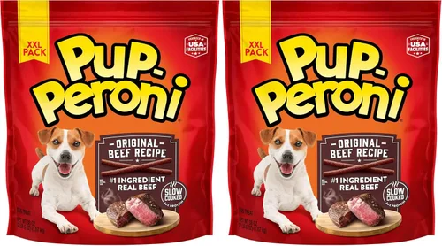 Vista 34 de Pup-Peroni Prime Rib - Golosinas para perros con sabor a costilla, bolsa de 38 onzas (paquete de 4)