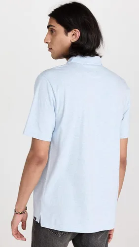 Vista 3 de Faherty Polo Movement para hombre, Cardiff Blue Heather