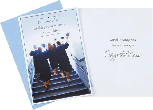 Vista 3 de Hallmark Surtido de tarjetas de graduación, deseándote éxito (6 tarjetas con sobres)