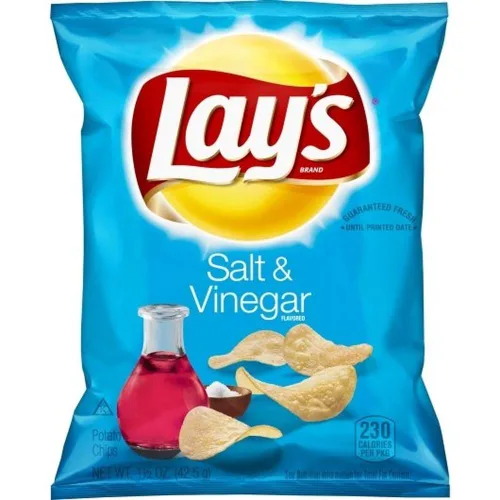 Vista 2 de Lay's Papas fritas, sal y vinagre, bolsas grandes de 1.5 onzas (paquete de 64)