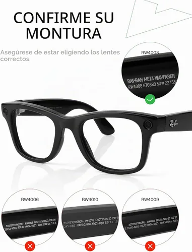 Vista 3 de Mryok Lentes de repuesto para Ray-Ban Meta RW4008 de 2.087 in / Gen 2 Adapt Gris Fotocrómico