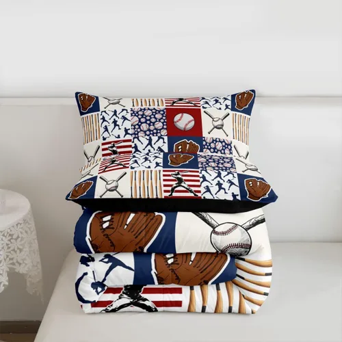 Vista 95 de Juego de ropa de cama de baloncesto para niños y adolescentes, juego de edredón deportivo para niños, tamaño matrimonial, suave, ligero, decoración