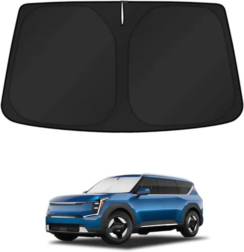 Vista 310 de KUST - Parasol plegable para parabrisas para BMW X1 E84, accesorios 2011 2012 2013 2014 2015, protector de visera de sol ajustable que bloquea