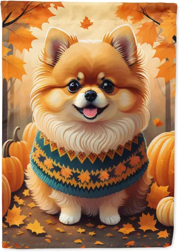 Vista 84 de Caroline's Treasures DAC1001GF Affenpinscher - Bandera decorativa para jardín de otoño, decoración para patio exterior, patio, parterres