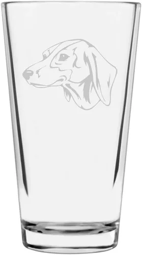 Vista 229 de Podenco Canario - Vaso de pinta de 16 onzas con temática de perro personalizado