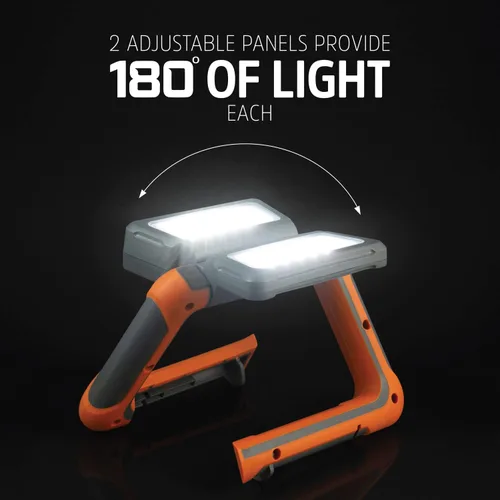Vista 3 de Energizer Linterna LED recargable, luz de trabajo brillante de varios paneles, linterna de campamento resistente al agua, cable de carga micro USB